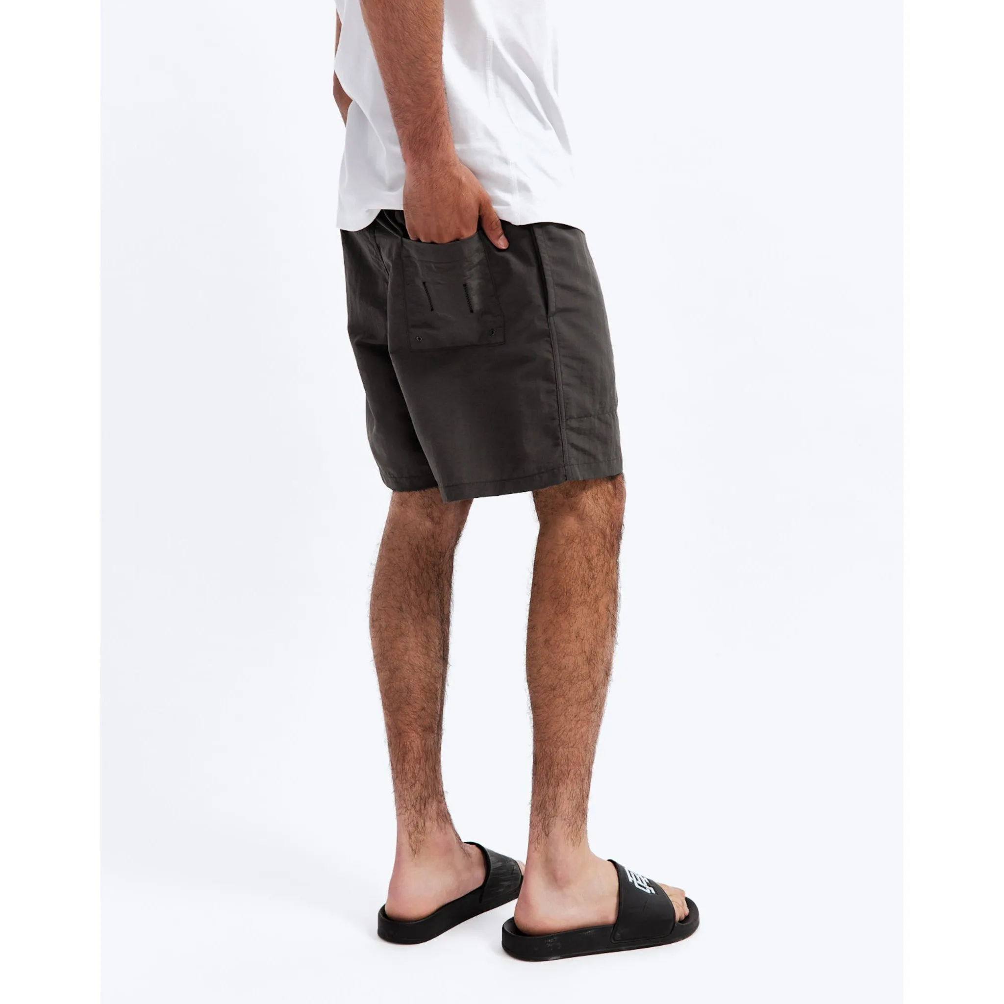 Reigning Champ Men Woven Classic Swim Short Charcoal RC-5414-CHA