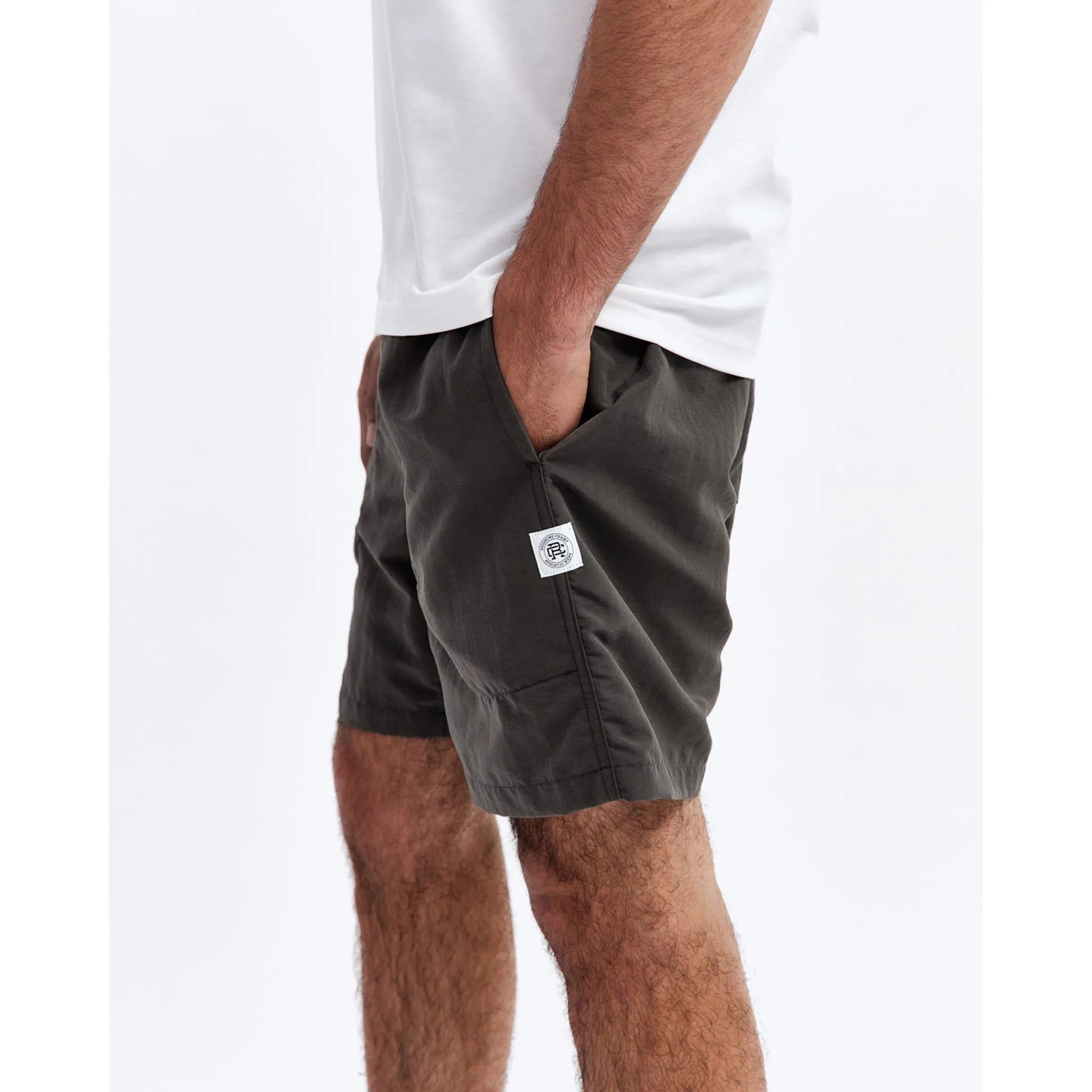 Reigning Champ Men Woven Classic Swim Short Charcoal RC-5414-CHA