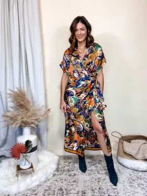 Remi Wrap Dress [Navy]