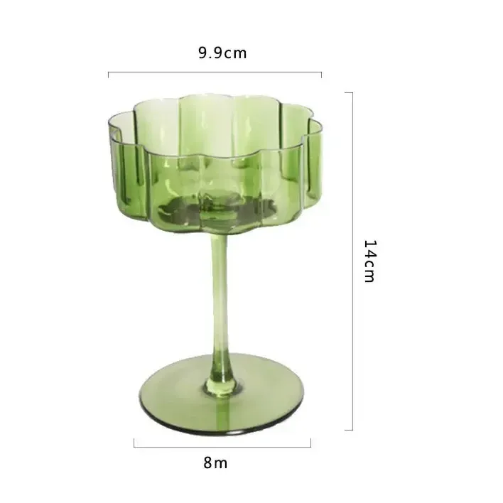 Retro Petal Goblet Wine Glass