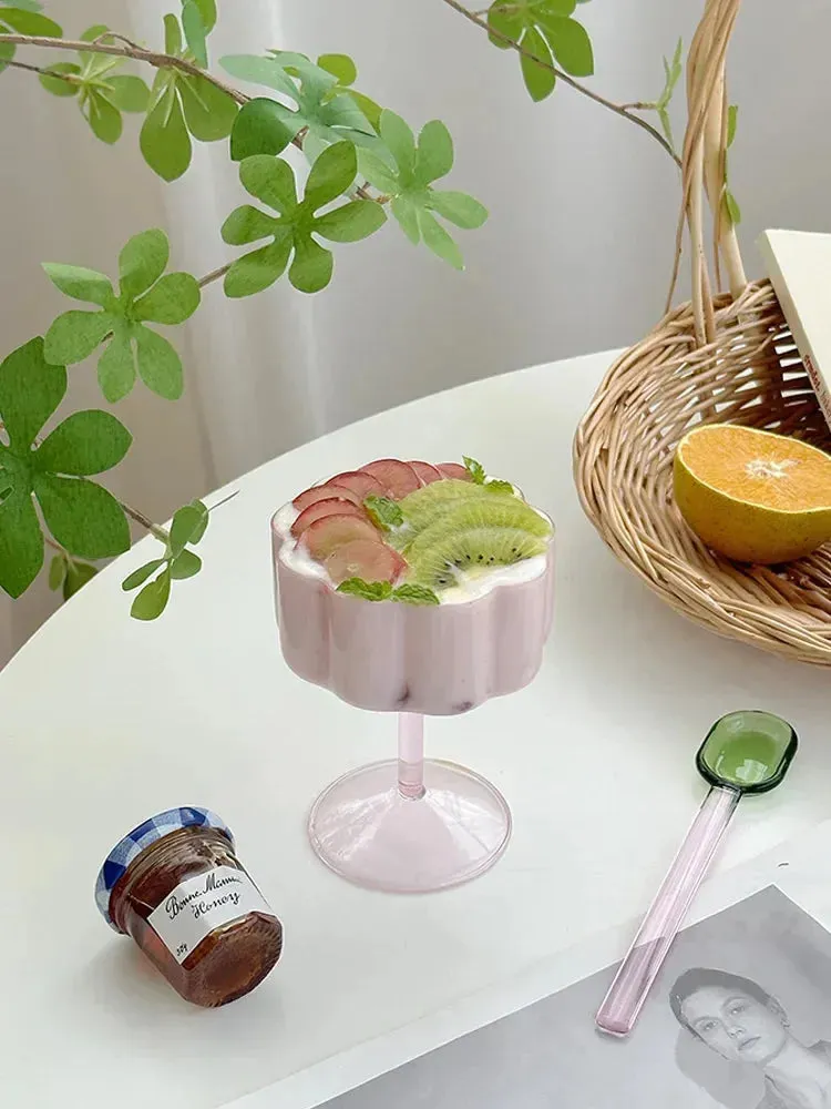 Retro Petal Goblet Wine Glass