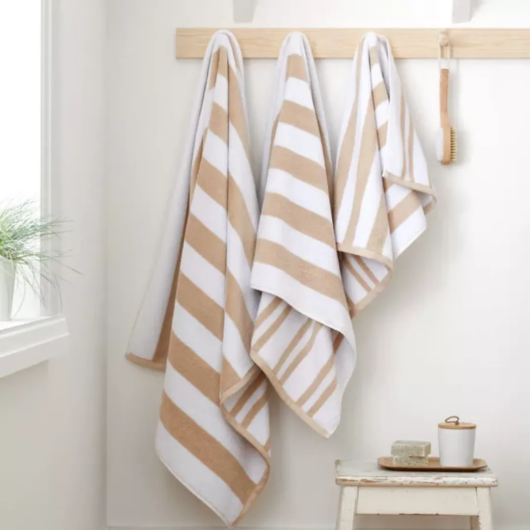 Reversible Stripe Jacquard Towel