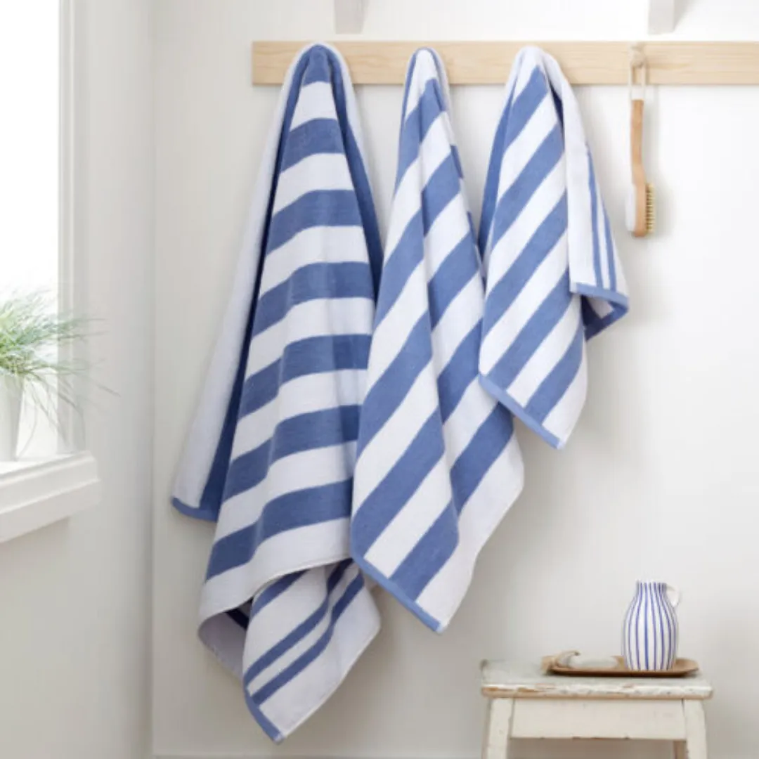 Reversible Stripe Jacquard Towel