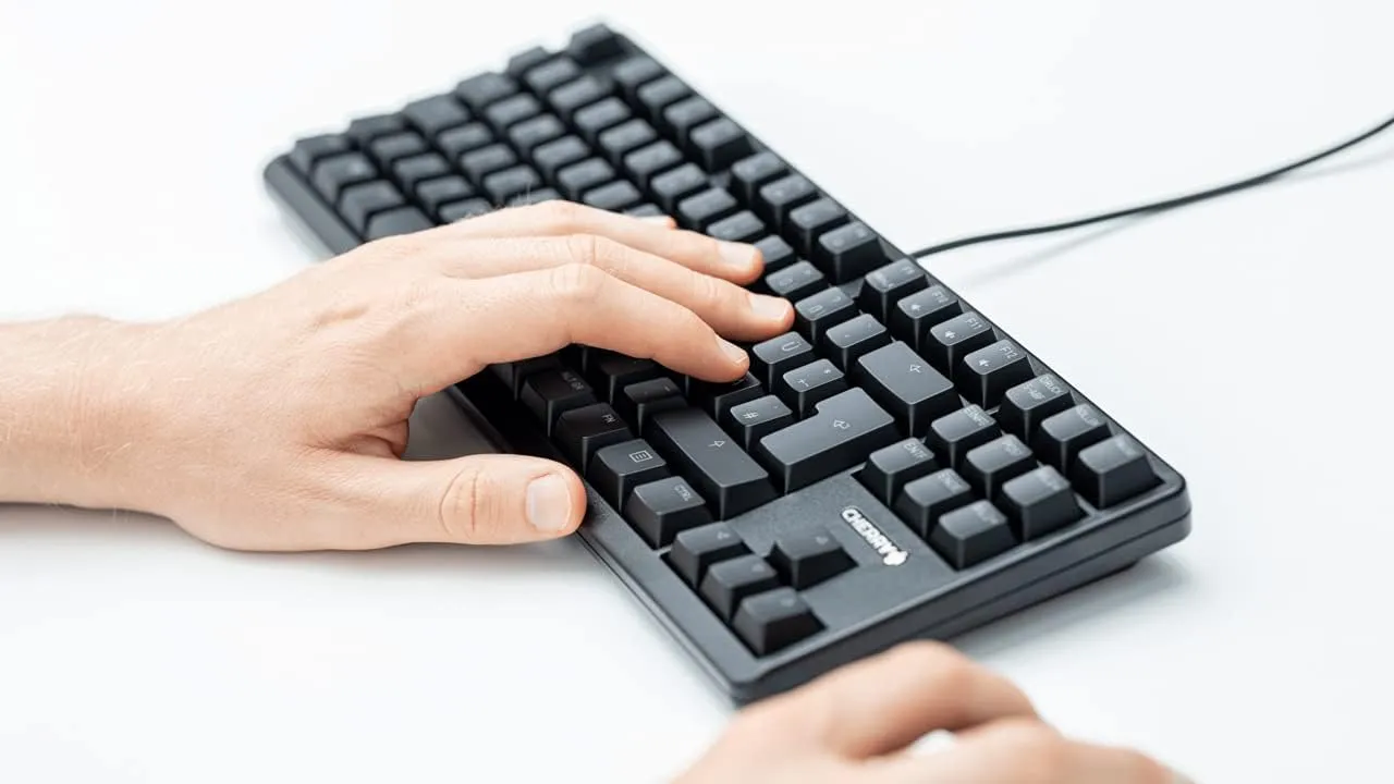 RGB Mechanical Keyboard with MX Red Silent Gold-Crosspoint Key switches