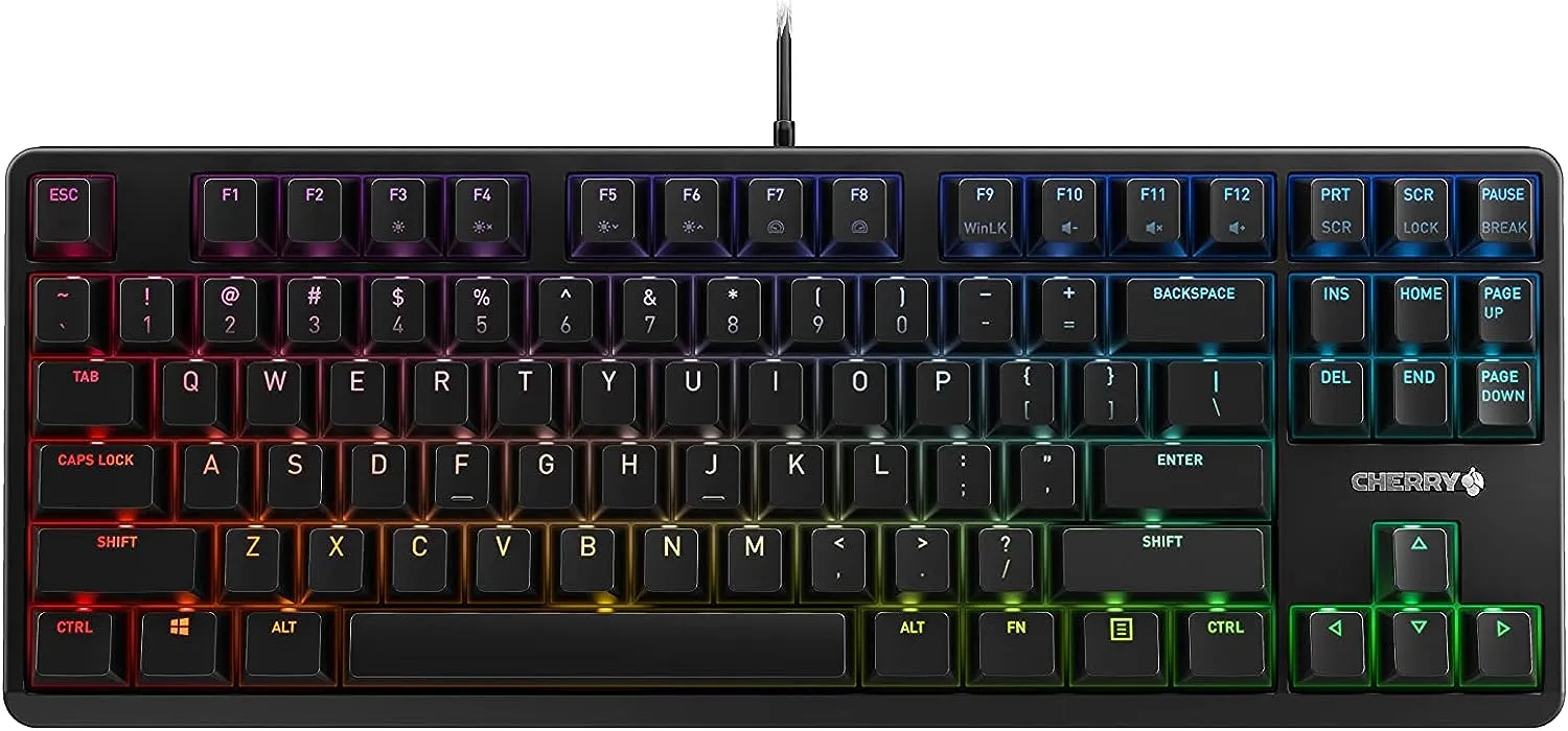 RGB Mechanical Keyboard with MX Red Silent Gold-Crosspoint Key switches