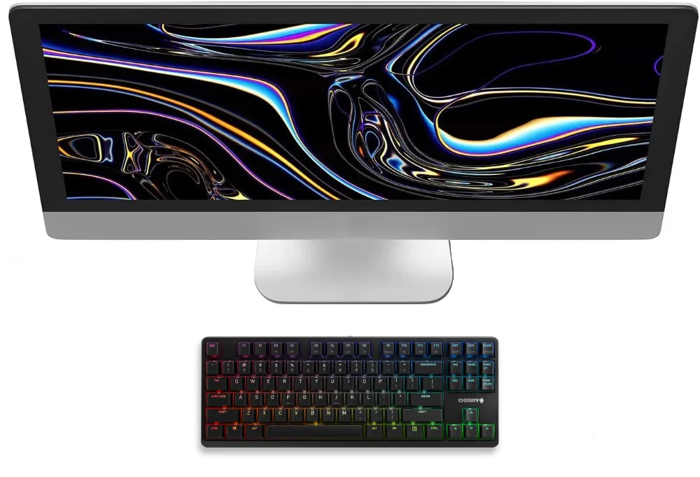 RGB Mechanical Keyboard with MX Red Silent Gold-Crosspoint Key switches