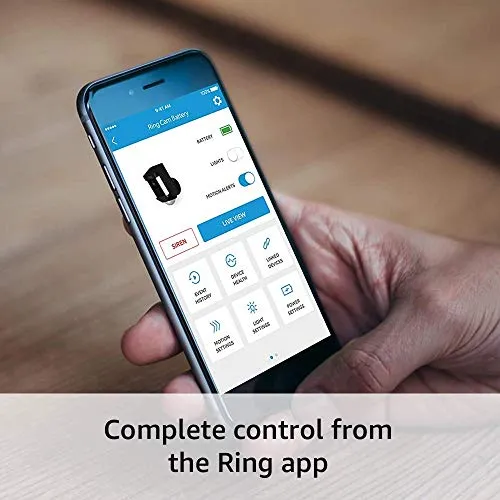 Ring Spotlight Cam Battery HD Security Camera - 3-Pack (Black) and Echo Dot (4th Gen)