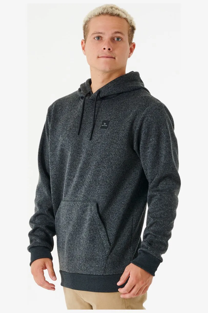 RIP CURL ANTI SERIES CRESCENT HOOD - DARK GREY MARLE
