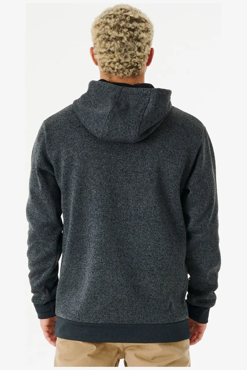 RIP CURL ANTI SERIES CRESCENT HOOD - DARK GREY MARLE