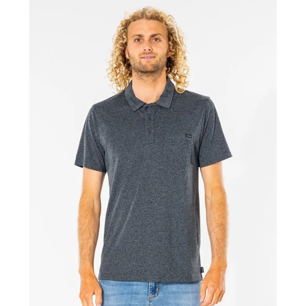 RIP CURLTOO EASY POLO BLACK MARLE