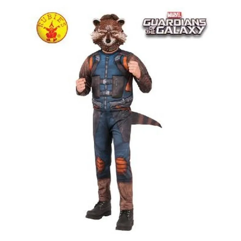 Rocket Raccoon Costume, Child Size Medium 8 10 Yrs