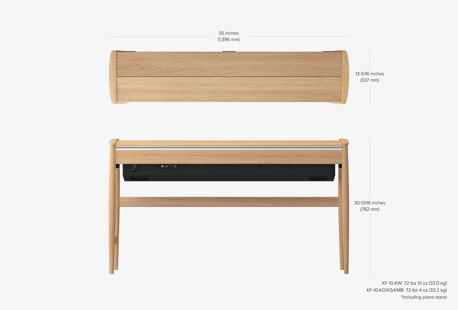 Roland Kiyola KF-10 Artisan Digital Piano - Pure Oak