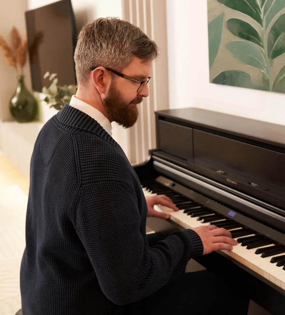 Roland LX-5-CH Digital Upright Piano Charcoal Black