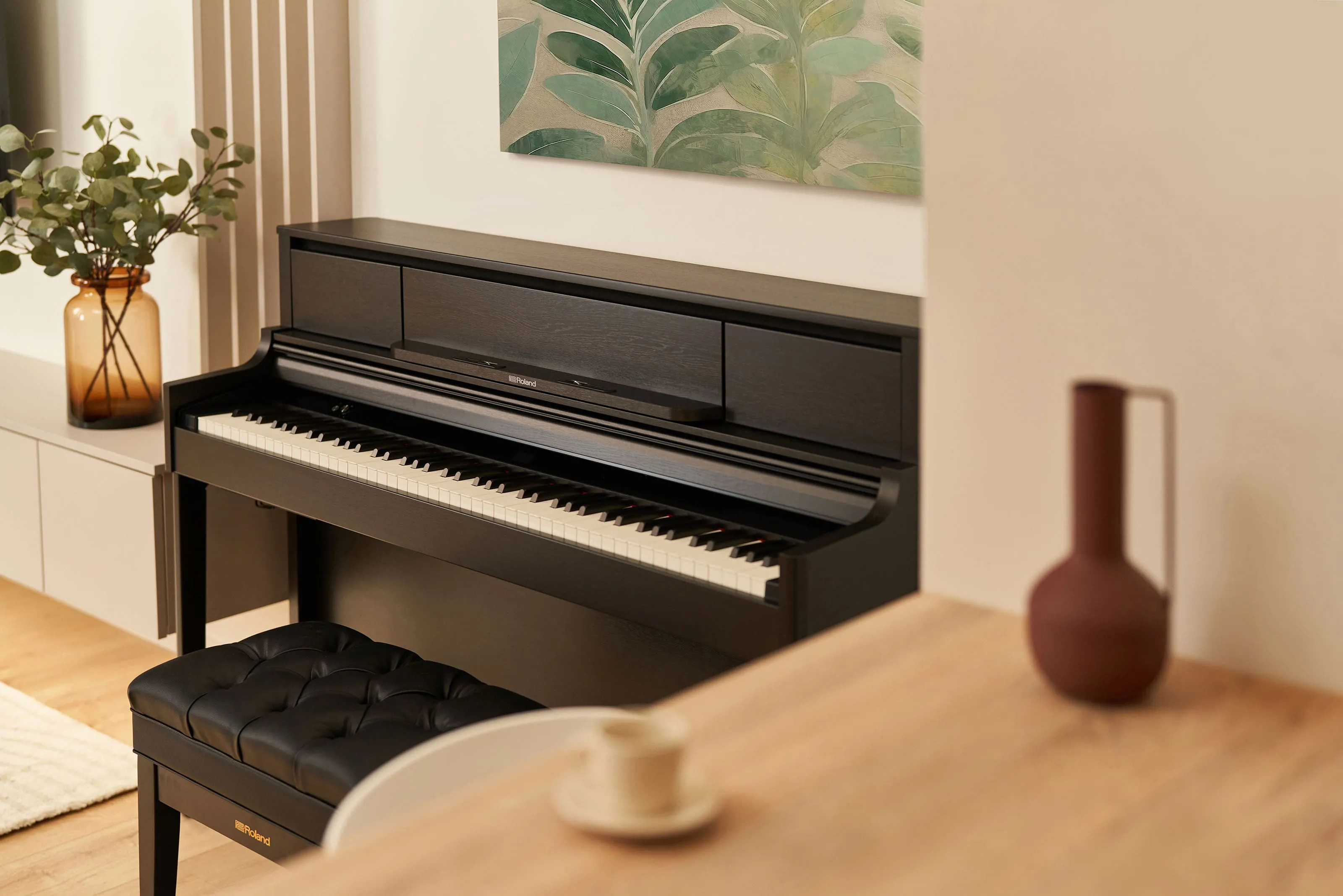 Roland LX-5-CH Digital Upright Piano Charcoal Black
