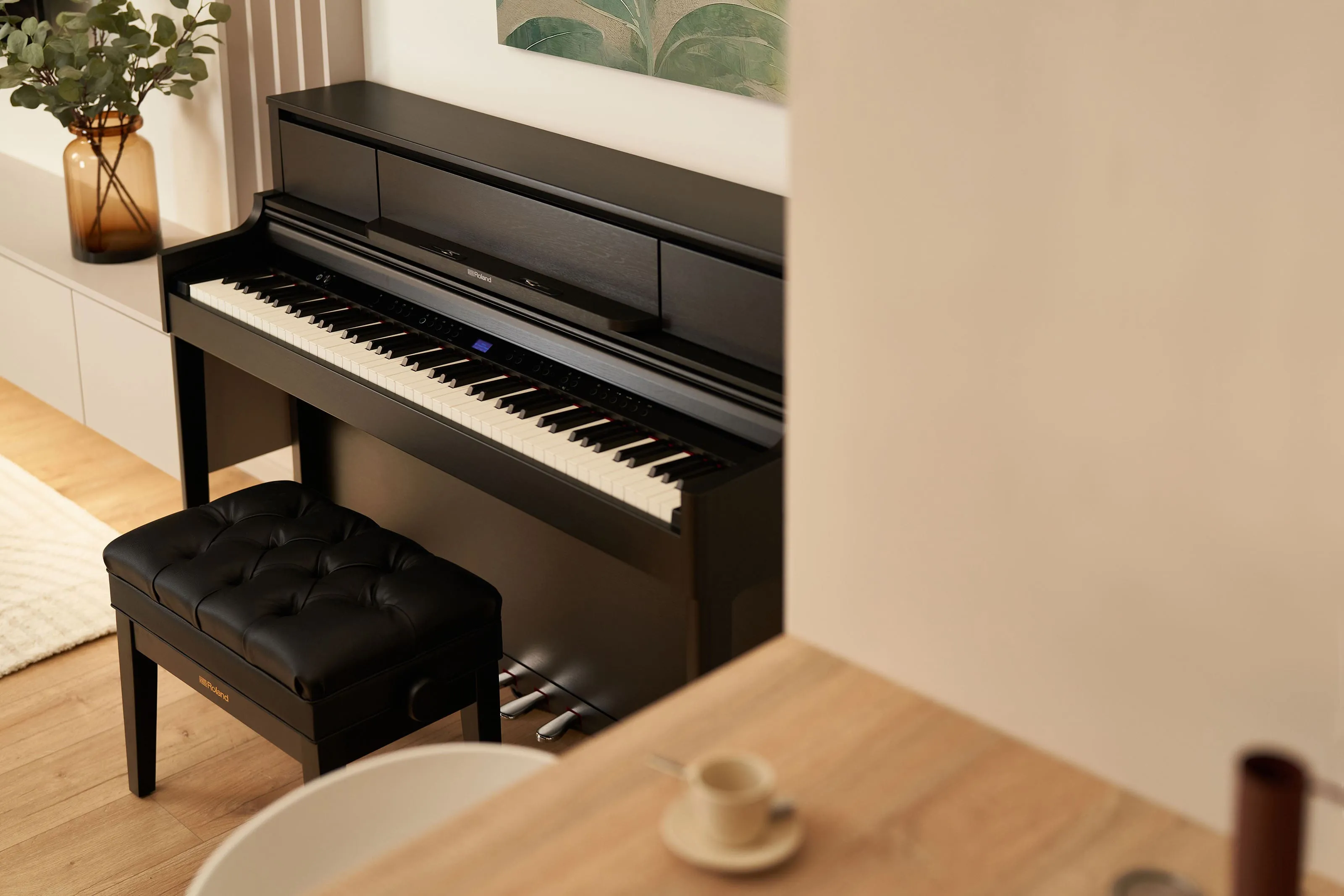 Roland LX-5-CH Digital Upright Piano Charcoal Black