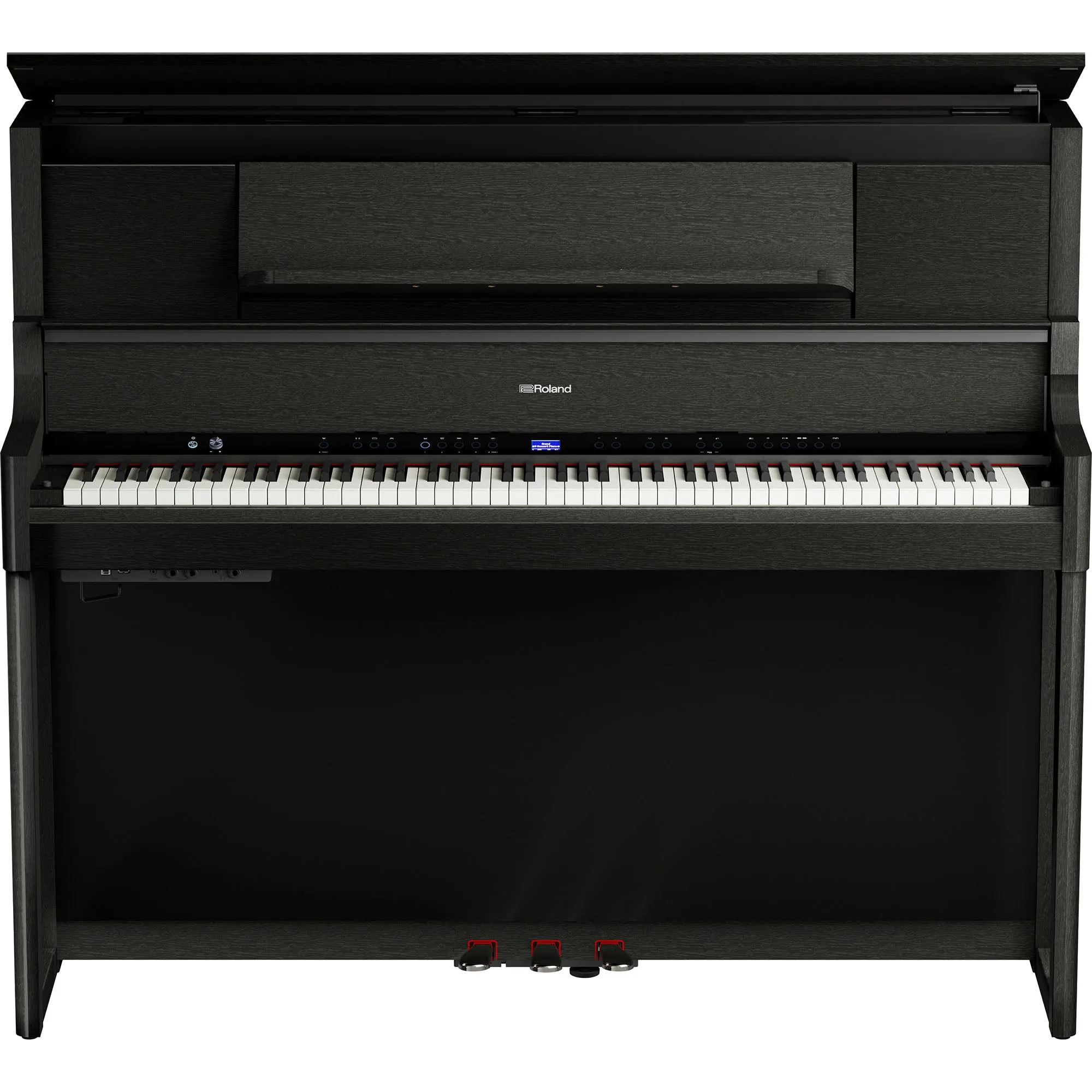 Roland LX-9-CH Digital Upright Piano Charcoal Black Bundle