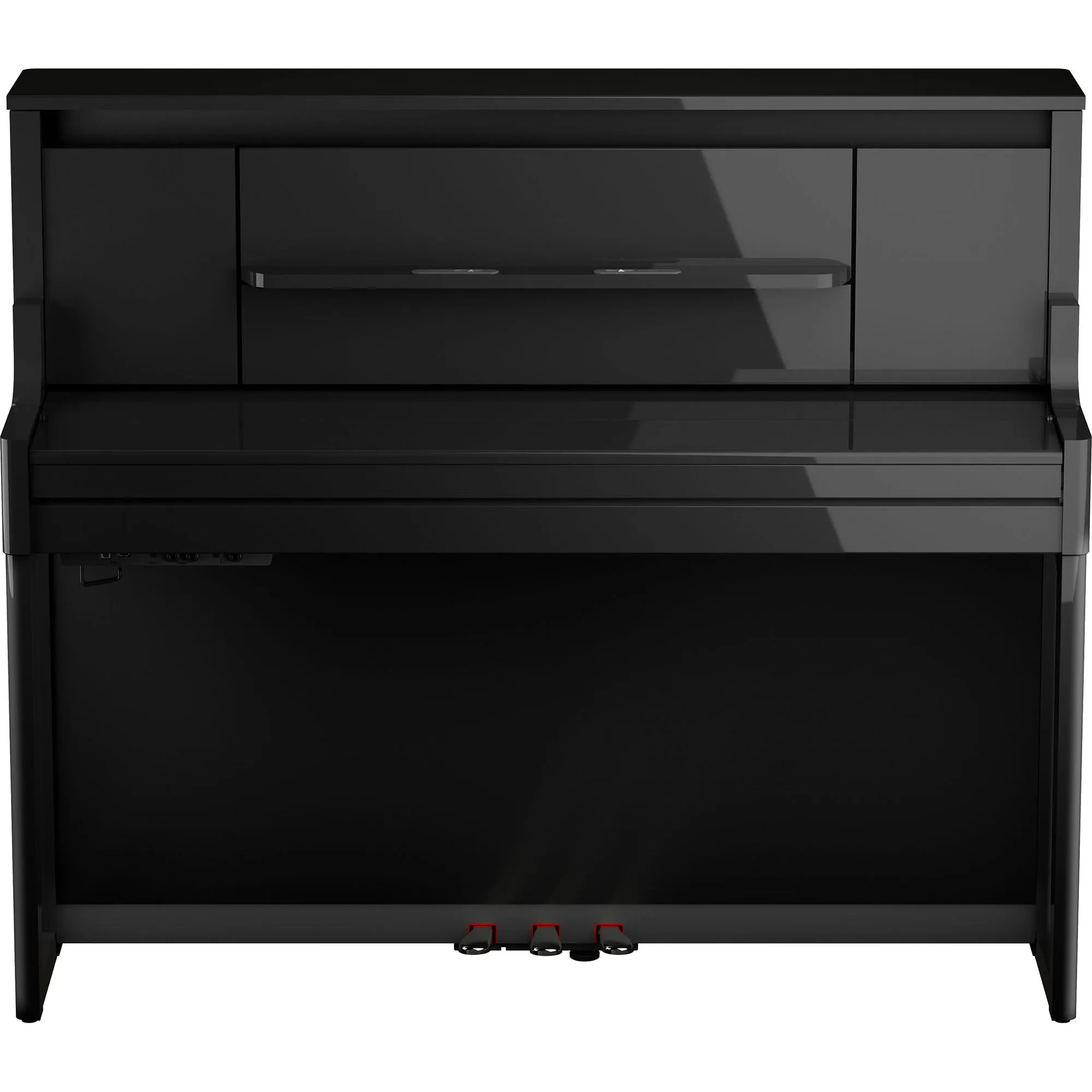 Roland LX-9-PE Digital Upright Piano Polished Ebony Bundle