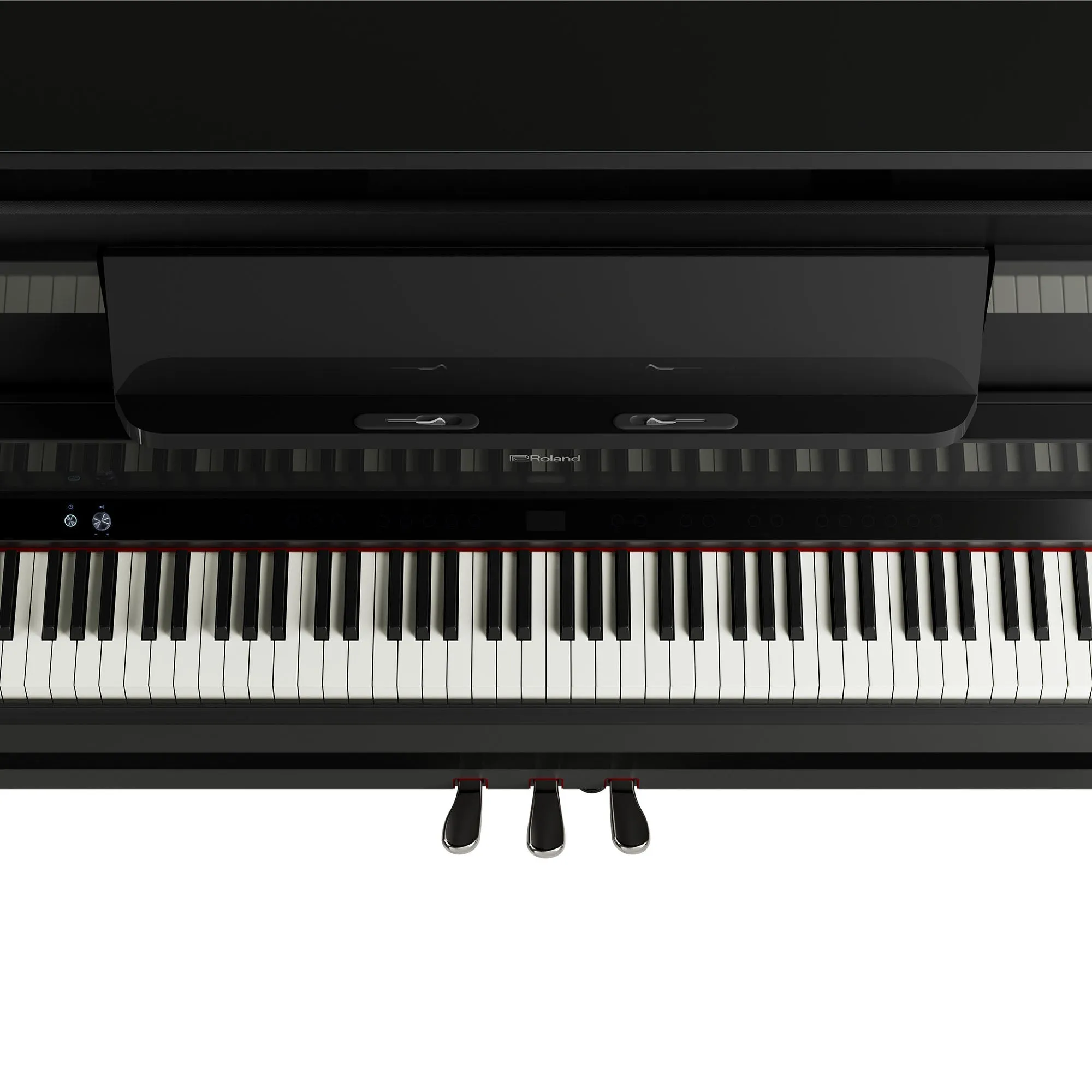 Roland LX-9-PE Digital Upright Piano Polished Ebony Bundle