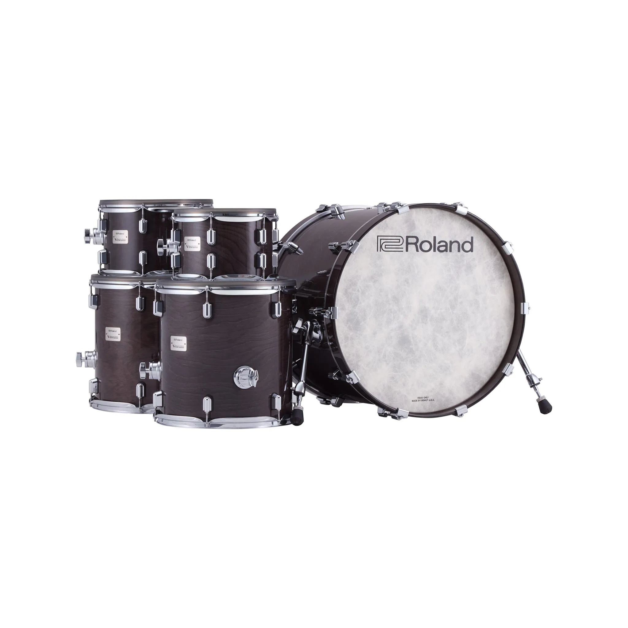 Roland VAD716 V-Drums Electronic Drum Set, Gloss Ebony