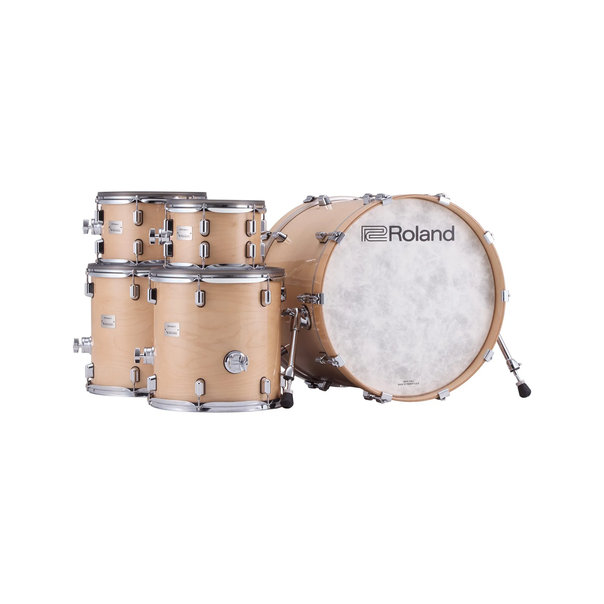 Roland VAD716 V-Drums Electronic Drum Set, Gloss Natural