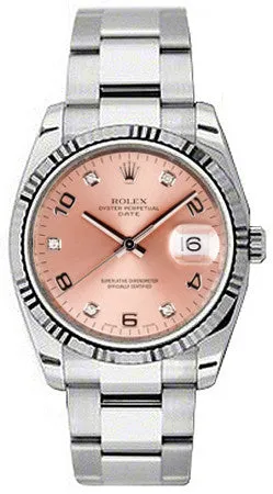 Rolex - Date 34mm Fluted Bezel - Oyster Bracelet