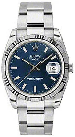 Rolex - Date 34mm Fluted Bezel - Oyster Bracelet
