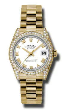 Rolex - Datejust 31mm - Gold President Yellow Gold - Diamond Bezel - Diamond Case