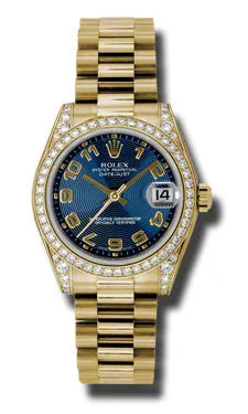 Rolex - Datejust 31mm - Gold President Yellow Gold - Diamond Bezel - Diamond Case