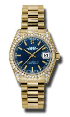 Rolex - Datejust 31mm - Gold President Yellow Gold - Diamond Bezel - Diamond Case