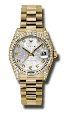 Rolex - Datejust 31mm - Gold President Yellow Gold - Diamond Bezel - Diamond Case