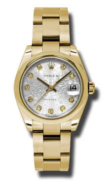 Rolex - Datejust 31mm - Gold President Yellow Gold - Domed Bezel - Oyster Bracelet