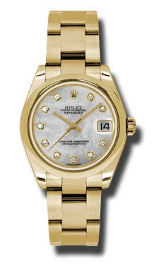 Rolex - Datejust 31mm - Gold President Yellow Gold - Domed Bezel - Oyster Bracelet