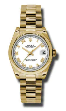 Rolex - Datejust 31mm - Gold President Yellow Gold - Domed Bezel