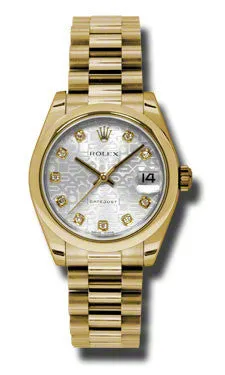 Rolex - Datejust 31mm - Gold President Yellow Gold - Domed Bezel