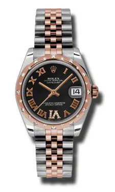 Rolex - Datejust 31mm - Steel and Pink Gold - 24 Diamond Bezel