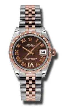 Rolex - Datejust 31mm - Steel and Pink Gold - 24 Diamond Bezel