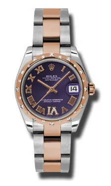Rolex - Datejust 31mm - Steel and Pink Gold - 24 Diamond Bezel