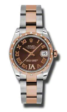 Rolex - Datejust 31mm - Steel and Pink Gold - 24 Diamond Bezel
