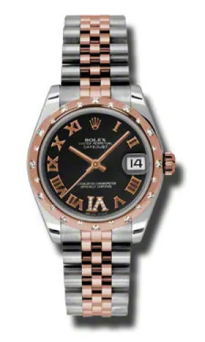 Rolex - Datejust 31mm - Steel and Pink Gold - 24 Diamond Bezel