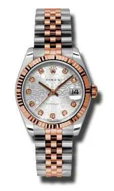 Rolex - Datejust 31mm - Steel and Pink Gold - Fluted Bezel