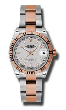 Rolex - Datejust 31mm - Steel and Pink Gold - Fluted Bezel