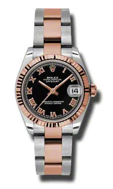Rolex - Datejust 31mm - Steel and Pink Gold - Fluted Bezel