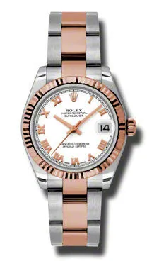 Rolex - Datejust 31mm - Steel and Pink Gold - Fluted Bezel