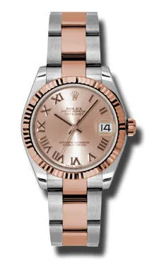 Rolex - Datejust 31mm - Steel and Pink Gold - Fluted Bezel
