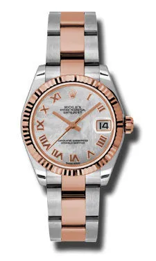 Rolex - Datejust 31mm - Steel and Pink Gold - Fluted Bezel