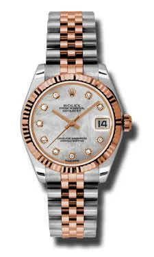 Rolex - Datejust 31mm - Steel and Pink Gold - Fluted Bezel