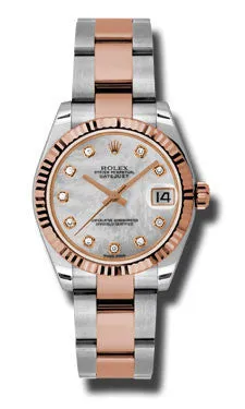 Rolex - Datejust 31mm - Steel and Pink Gold - Fluted Bezel