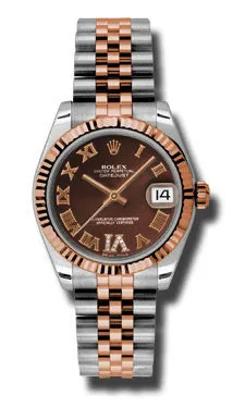 Rolex - Datejust 31mm - Steel and Pink Gold - Fluted Bezel