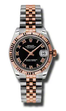 Rolex - Datejust 31mm - Steel and Pink Gold - Fluted Bezel