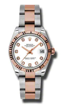 Rolex - Datejust 31mm - Steel and Pink Gold - Fluted Bezel